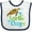 White and Navy, variant on Inktastic Earth Day Sea Turtle and Hearts Boys or Girls Baby Bib