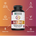 thumbnail image 5 of Zhou Nitric Oxide with L Arginine, Citrulline Malate, AAKG and Beet Root |  Muscle Builder for Strength, Blood Flow and Endurance | 30 Servings, 120 Veggie Caps, 5 of 7
