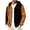 #0188-Brown, variant on Qiyinn Men Corduroy Hooded Long Sleeve Jacket Drawstring for Men Daily Wear Essential