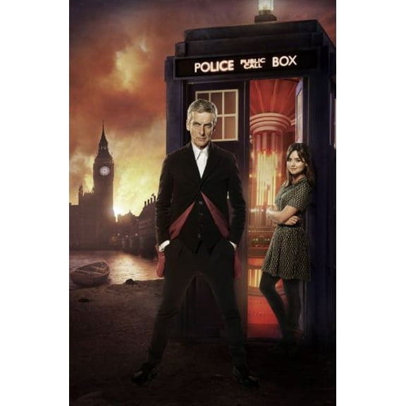Peter Capaldi Doctor Who Poster 27Inx40In for any room 27x40 Multi-Color Square Adults Poster Time