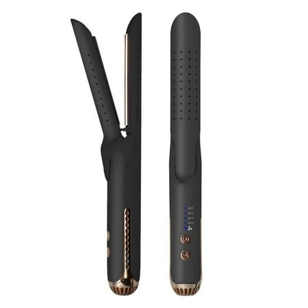 Karma Beauty Breeze Flat Iron Hair Straightener | Dual Hair Iron for Straightening & Curling for All Hair with Gold Titanium Plates Negative Ion and Far Infrared Technology Auto Shut-Off (Black) Karma Beauty Breeze Flat Iron Hair Straightener | Dual Hair Iron for Straightening & Curling for All Hair with Gold Titanium Plates Negative Ion and Far Infrared Technology Auto Shut-Off (Black)
