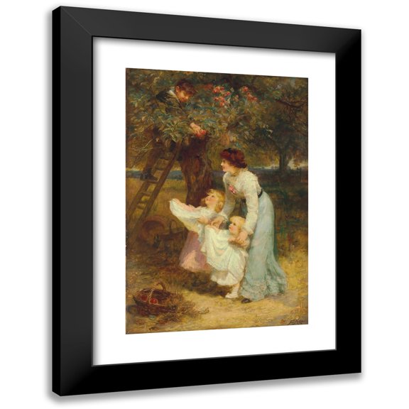 Frederick Morgan 11x14 Black Modern Framed Museum Art Print Titled - Apple Time