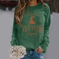 thumbnail image 2 of OJinShaWanO Chandail à Capuche Vert Foncé pour Femmes, T-Shirts Massachusetts, Hauts d'Automne, Chandail Col Rond, 2 of 4