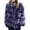 Navy, variant on Herrnalise Women's Faux Fur Coat Shearling Fluffy Fuzzy Shaggy Hood Sherpa-Lined Fleece Jacket Wine,S