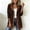 A126 Brown, variant on Women's Sherpa Fleece Jacket Faux Leather Trim Button Down Coat Mid Length Warm Outerwear for Fall Winter Casual Tops