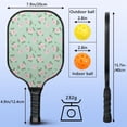 thumbnail image 3 of Pickleball Paddles Set,Pioneer Flower Floral Print Pattern Fiberglass Surface Pickleball Racket Set with 2 Indoor Outdoor Pickleball Balls and Pickleball Bag,Pickle-ball Equipment, 3 of 6