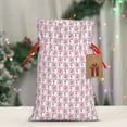 thumbnail image 4 of Fuzoiu Flamingo On Checkered Print Christmas Gift Bag,Burlap Gift Bag with Drawstring Closure & Hang Tag,Perfect for Holidays, Birthdays, and Special Occasions-Small, 4 of 7
