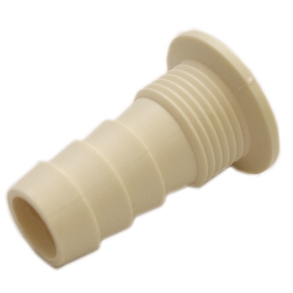 Boat Drain With Plug 60005 Scout 3/4 Inch Plastic OffWhite