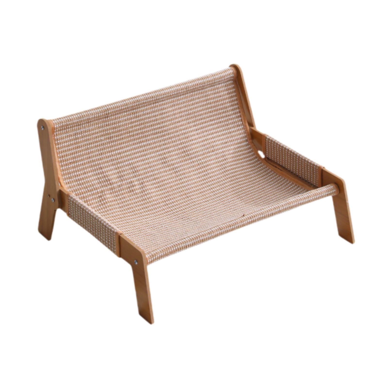 EHJRE 2-in-1 Cat Scratching Post, Lounger, Couch, Furniture Protector, Accessories for Cats to Sleep And Play, Comfortable, 52 X 44 X 29 Cm, Kitten Toy Jute Cloth Cushion