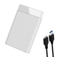 thumbnail image 4 of Soporte de disco duro externo de 2,5 pulgadas Ligero portátil con cable USB Caja compacta universal sin herramientas de 5 Gbps para accesorios blanco CUTICAT Caja de disco duro, 4 of 8