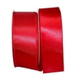 thumbnail image 1 of Reliant Ribbon 92575W-908-40K Satin Value Wired Edge Ribbon - Scarlet - 2.5 in. x 50 yards, 1 of 1