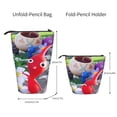 thumbnail image 2 of Lsque Pikmin Pattern Telescopic Pencil Bag Pen Holder Stationery Case, Stand-up Retractable Transformer Bag Organizer, 2 of 6