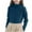 Blue, variant on Girls Sweaters Fall Trendy High Neck Long Sleeve Sweater Tops Casual Cotton Cable Knit Pullover Tween,2 Years