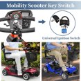 thumbnail image 4 of Xingzhi Ignition Switch With 2 Keys Mobility Scooter Spare Part Mobility Scooters Part Fit for Pride Scooter Spare Start Part Convenient 1Set, 4 of 6