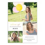 Elegant Grad Graduation Announcement
