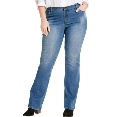 Woman Within - Woman Within Plus Size Bootcut Stretch Jean - Walmart.com