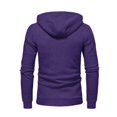 thumbnail image 4 of OUSITAID Mens Hooded Sweater Coat With Solid Color Zipper Pocket In Autumn And Winter, 4 of 5