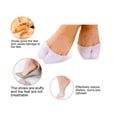 thumbnail image 3 of Topboutique Gel Toe Caps Topper Silicone Cover Protector Sleeve Big Toe Protection Cushion for Ball of Foot Ballet Pointe Cap, 3 of 8
