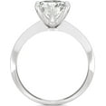 thumbnail image 3 of Charles & Colvard White Gold Moissanite 8mm Round Solitaire Engagement Ring-Size 7 1.90ct DEW, 3 of 7