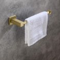 thumbnail image 3 of KIBI 2-Piece Cube Bathroom Hardware Set | Brushed Gold Towel Bar and Toilet Paper Holder | Solid Brass Bathroom Accessories with Corrosion-Resistant Finish (C-KBA15-2-1), 3 of 17