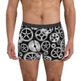 thumbnail image 1 of Fotbe Metallic Gears Calzoncillos Tipo Boxer con Bolsa de Soporte Total para Hombre, X-Temp Fresco, Transpirable y de Secado Rápido-Medium, 1 of 5