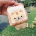 thumbnail image 5 of HUGFEGWE Yellow Cat Toast Key Chain, Japanese,Bread Cat Toast Plush Doll,Stuffed Animal Keyring Pendant Purse Backpack Handbag Charms Car Keychains CJB91-61280, 5 of 5