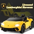 thumbnail image 2 of Licensed Lamborghini Huracan Ride on Car by OLAKIDS, 12V Kids Electric Vehicle Battery Powered Toy with Remote Control, LED Lights, Spring Suspension, Bluetooth, MP3, Aged 3-8 Years, 2 of 9