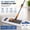 Grey(26.4"*10.4"), variant on 42" Heavy Duty Commercial Mop with 52" Long Handle, Large Industrial Wet & Dry Floor Mop, Cotton & Microfiber Pads, Sweeper Broom for Hardwood, Tile, Garage, School, Mall
