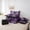 Purple, variant on Erosebridal Teens Abstract Leopard Print Twin Bedding Sets 7-Piece,Gradient Cheetah Print Bedding Comforter Set For Adults,Black Reversible