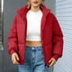 thumbnail image 1 of Chaquetas y abrigos casuales sin capucha de manga larga para mujer, chaqueta de invierno lisa de manga larga, abrigo con cremallera, blusa, abrigo para mujer, 1 of 5