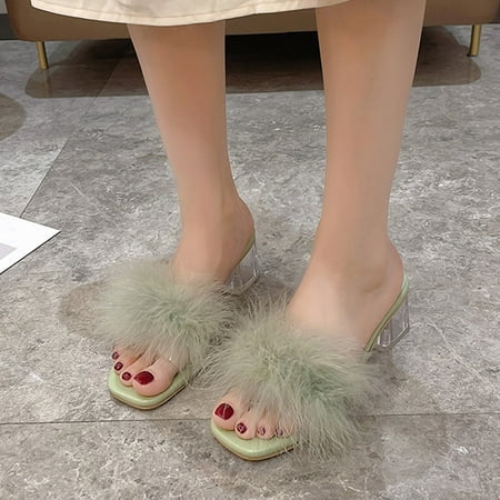 

MIASHUI shoes for women Women s Outdoor Wedding Summer Slip On High Heels Beach Open Toe Breathable Sandals Fish Mouth Shoes