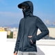 thumbnail image 1 of Yaoyar Mens Sun Protection Hoodie Summer Long Sleeve Jacket Lightweight Breathable UV Shirts Fishing Hiking Golf, 1 of 7