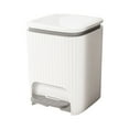 thumbnail image 2 of Kcavykas Kitchen Trash Can with Lid Large Capacity Covered Trash Can Pedal Bin for Kitchen, Bathroom, Living Room, or Bedroom Waste Management, 2 of 9