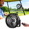 thumbnail image 1 of Ventilador Recargable para Carro de Golf Roykaw 10400mAh con Luz LED, 1 of 7