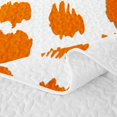 thumbnail image 5 of Erosebridal HDaub Quilt King for Girls, Vertical Blot Print King Coverlet Set, Orange White, 3 Pieces, 5 of 7