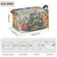 thumbnail image 2 of Ryvnso Train in Winter Christmas Storage Bins Large Basket Foldable Cube Toys Organizer with Handles 1 PC, 2 of 7