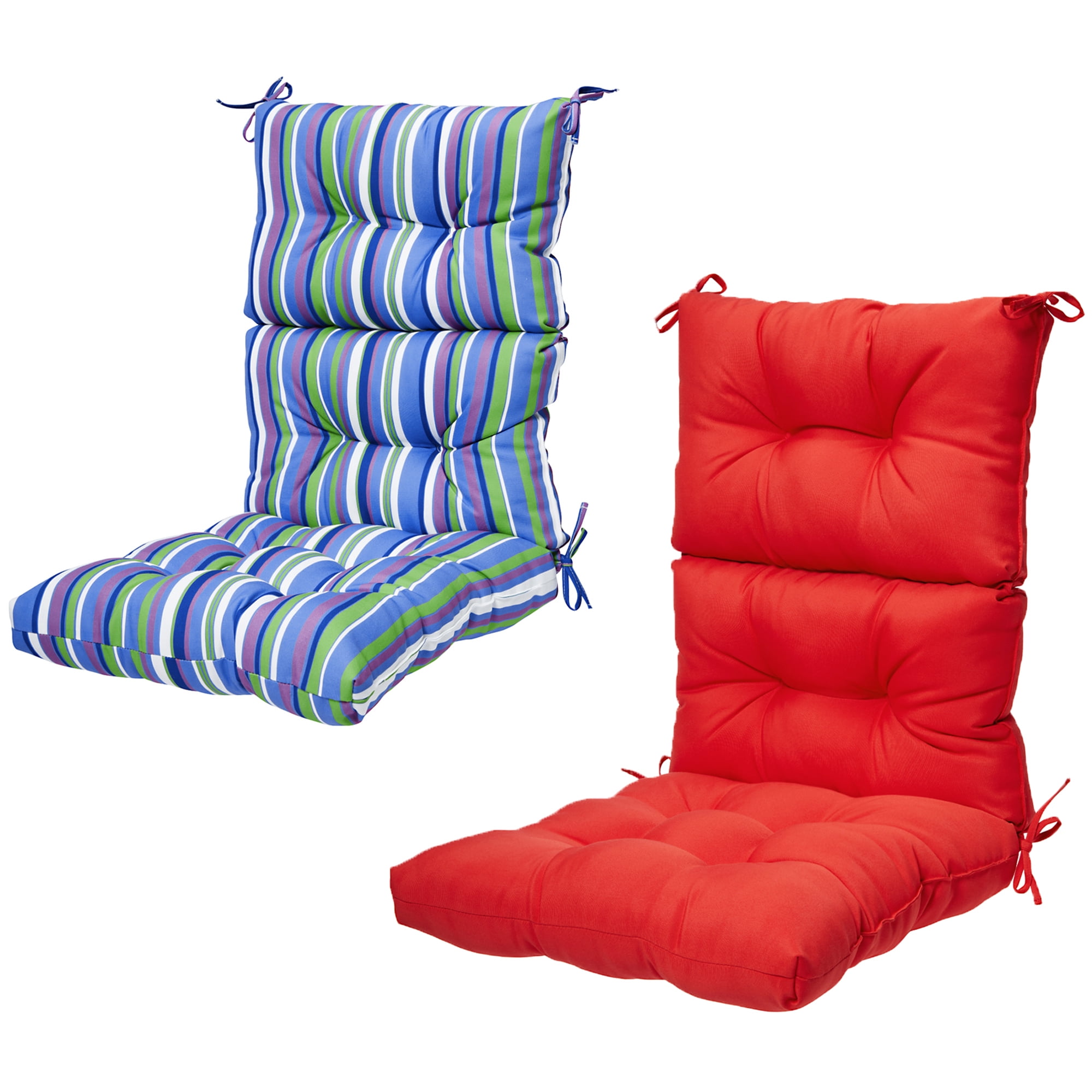 20'' Square High Rebound Foam Seat Cushion Chair Pad Mat Garden Patio With 