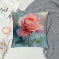 BCIIG Rose Graphic Decorative Throw Pillow Cover for Home Couch Living