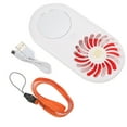 thumbnail image 1 of Ventilador de mano con mini espejo ventilador USB recargable portátil para niños niñas mujer hombre rojo, 1 of 10