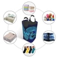 thumbnail image 5 of Aries Collapsible Laundry Basket Organizer, Bathroom Dirty Clothes Organizer Square Laundry Basket Laundry Hamper, 50L Large Capacity, 5 of 6