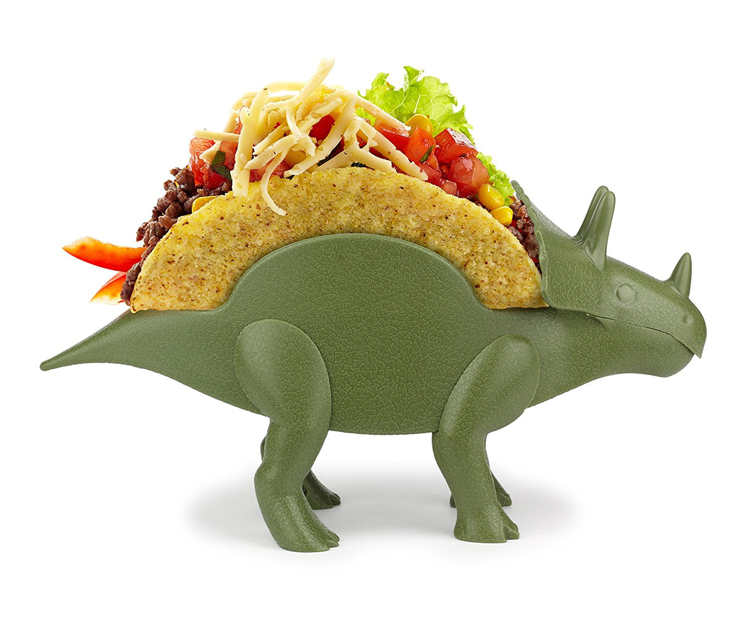 The Perfect Gift for Kids and Kidults that Love Dinosaurs Holds 2 Tacos The Ultimate Prehistoric Taco Stand for Jurassic Taco Tuesdays and Dinosaur Parties KidsFunwares TriceraTACO Taco Holder