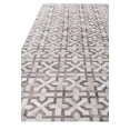 thumbnail image 3 of Exquisite Rugs Natural Hide Silver/Ivory Leather Hide Hand-Tufted Area Rug, 3 of 4