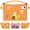 Orange, variant on ELEHOLD For Samsung Galaxy Tab S11 2025/ S10 FE / S10 Lite / S9 FE /S9/ S8 /S7 Protective Case, 3D Pattern Child Shockproof Handle Design Kickstand Cover,Rosered