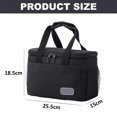 thumbnail image 2 of El bolso portátil grande del bolso de la fiambrera espesó el paquete del aislamiento térmico del paquete de la prenda impermeable del papel de aluminio, 2 of 5