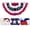 D #4, variant on Led Lighted Pleated Fan Flag Patriotic Bunting Decoration | Illuminated Usa Flag for Outdoor Independence Day Celebrations | Weather Resistant Nylon Fabric for Home, Garden, Patio, Porch
