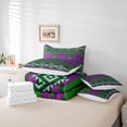 thumbnail image 6 of Manfei Southwestern Aztec Geometric 7-Piece Twin Bedding Sets,Rustic Western bohemian Bedding Comforter Set,Green Purple Sheet Sets For Adult,Microfiber Bedroom Decor Reversible, 6 of 8
