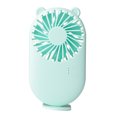 thumbnail image 2 of Mini Fan USB Rechargable Cooling Fan Fan Mini Handheld Handheld Portable Low Noize Green-Bear, 2 of 9
