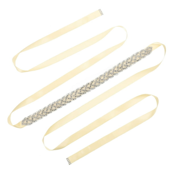 Cinturón para vestido de noche con diamantes de imitación, accesorio para novia o boda