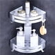 thumbnail image 5 of Billuyoard Estante de esquina de baño con trípode sin perforación, estantes de baño autoadhesivos para baño, almacenamiento montado en la pared para Juegos de accesorios de baño Billuyoard HA020025-00, 5 of 6