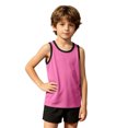 thumbnail image 5 of Boys Graphic Tees Breathable Solid Print Scoop Neck Sleeveless Tank Top for Sporty Wear Boys' Tops Tees Shirts Hot Pink 4 Years-5 Years, 5 of 6
